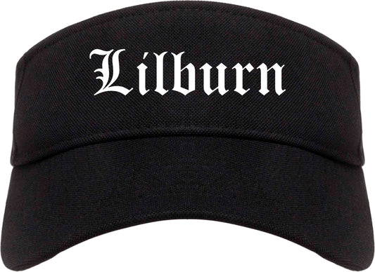 Lilburn Georgia GA Old English Mens Visor Cap Hat Black