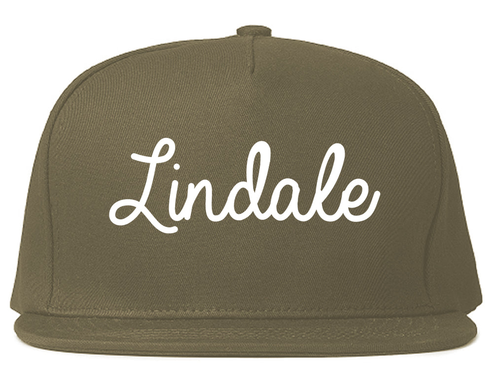 Lindale Texas TX Script Mens Snapback Hat Grey