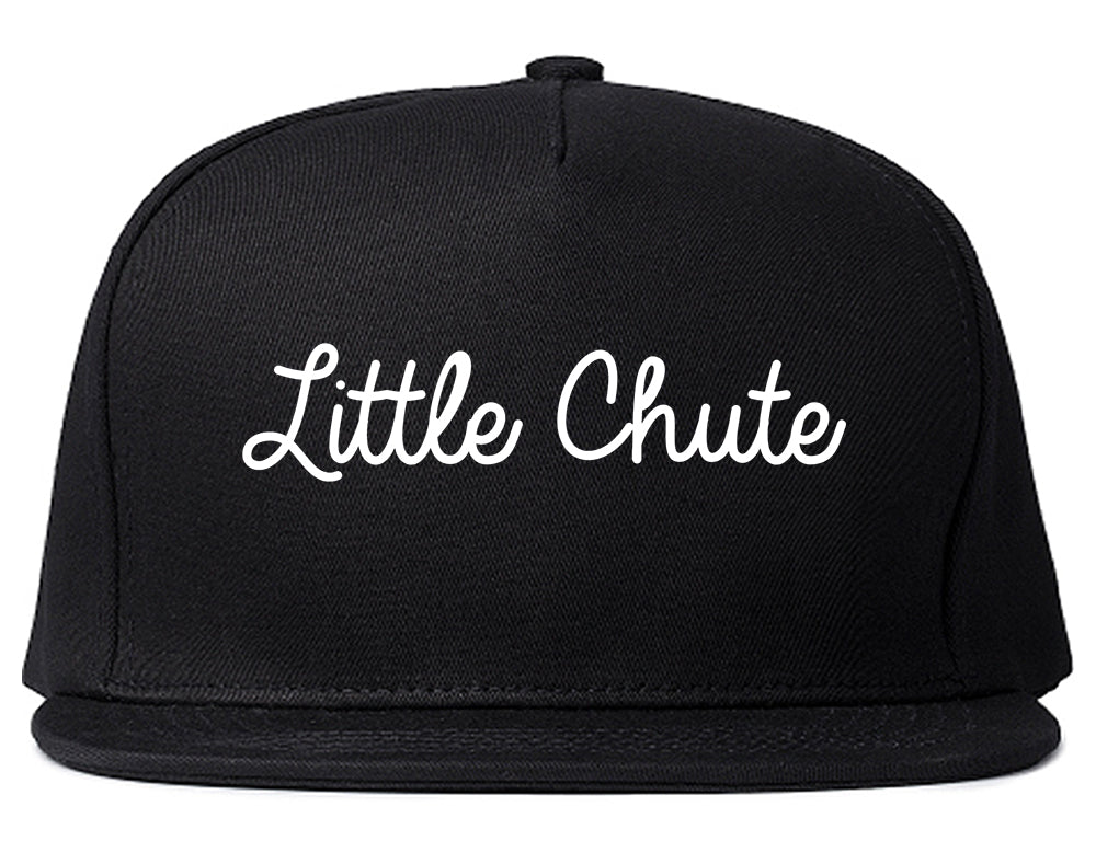 Little Chute Wisconsin WI Script Mens Snapback Hat Black