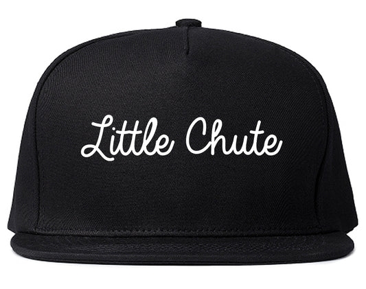 Little Chute Wisconsin WI Script Mens Snapback Hat Black