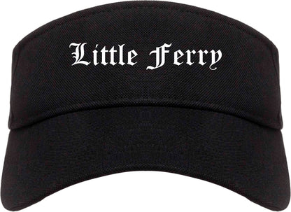 Little Ferry New Jersey NJ Old English Mens Visor Cap Hat Black