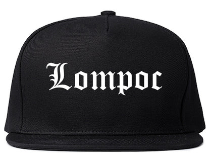 Lompoc California CA Old English Mens Snapback Hat Black
