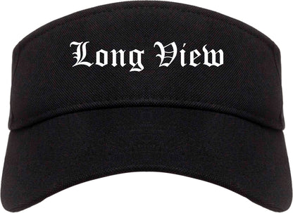Long View North Carolina NC Old English Mens Visor Cap Hat Black
