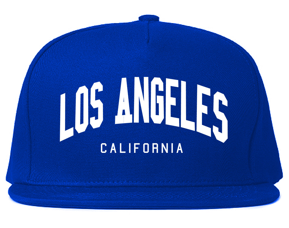 Los Angeles California ARCH Mens Snapback Hat Royal Blue