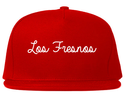 Los Fresnos Texas TX Script Mens Snapback Hat Red