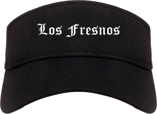 Los Fresnos Texas TX Old English Mens Visor Cap Hat Black