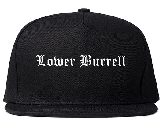 Lower Burrell Pennsylvania PA Old English Mens Snapback Hat Black