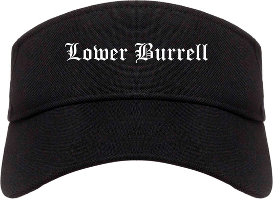Lower Burrell Pennsylvania PA Old English Mens Visor Cap Hat Black