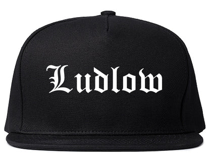 Ludlow Kentucky KY Old English Mens Snapback Hat Black