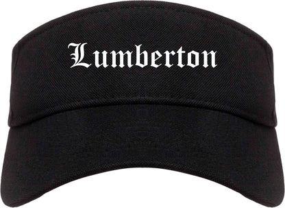 Lumberton North Carolina NC Old English Mens Visor Cap Hat Black