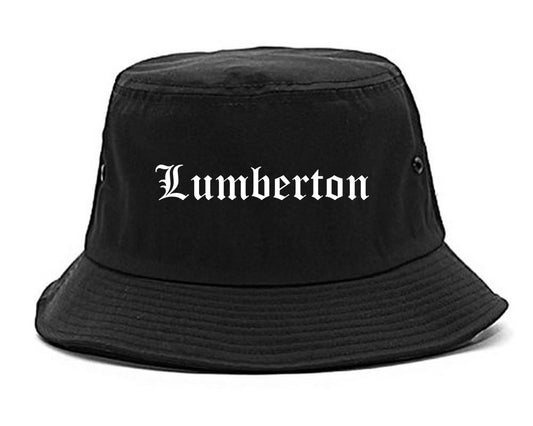 Lumberton Texas TX Old English Mens Bucket Hat Black