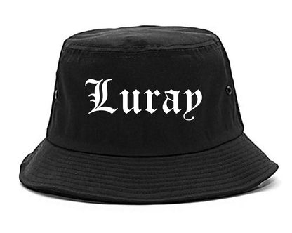 Luray Virginia VA Old English Mens Bucket Hat Black