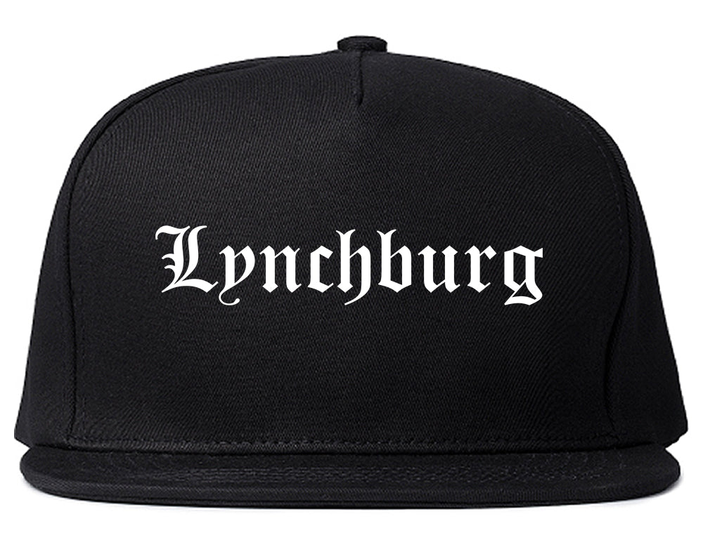 Lynchburg Virginia VA Old English Mens Snapback Hat Black