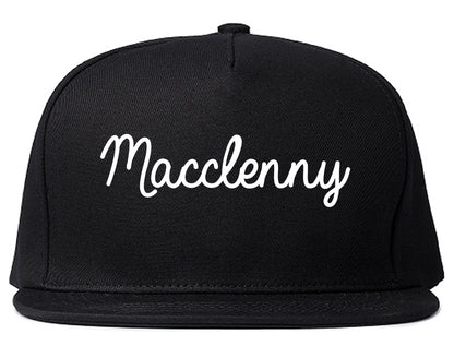 Macclenny Florida FL Script Mens Snapback Hat Black