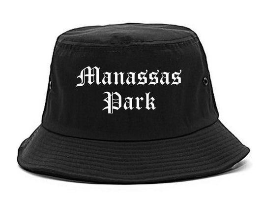 Manassas Park Virginia VA Old English Mens Bucket Hat Black