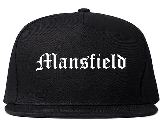 Mansfield Ohio OH Old English Mens Snapback Hat Black