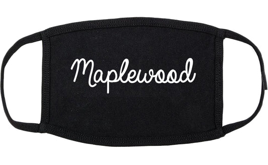 Maplewood Minnesota MN Script Cotton Face Mask Black