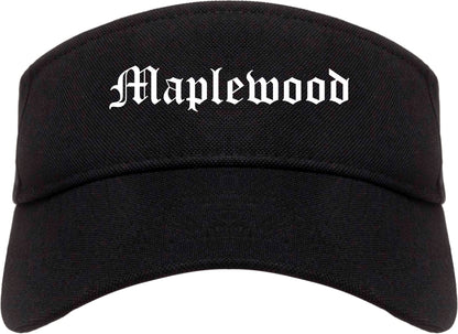 Maplewood Missouri MO Old English Mens Visor Cap Hat Black