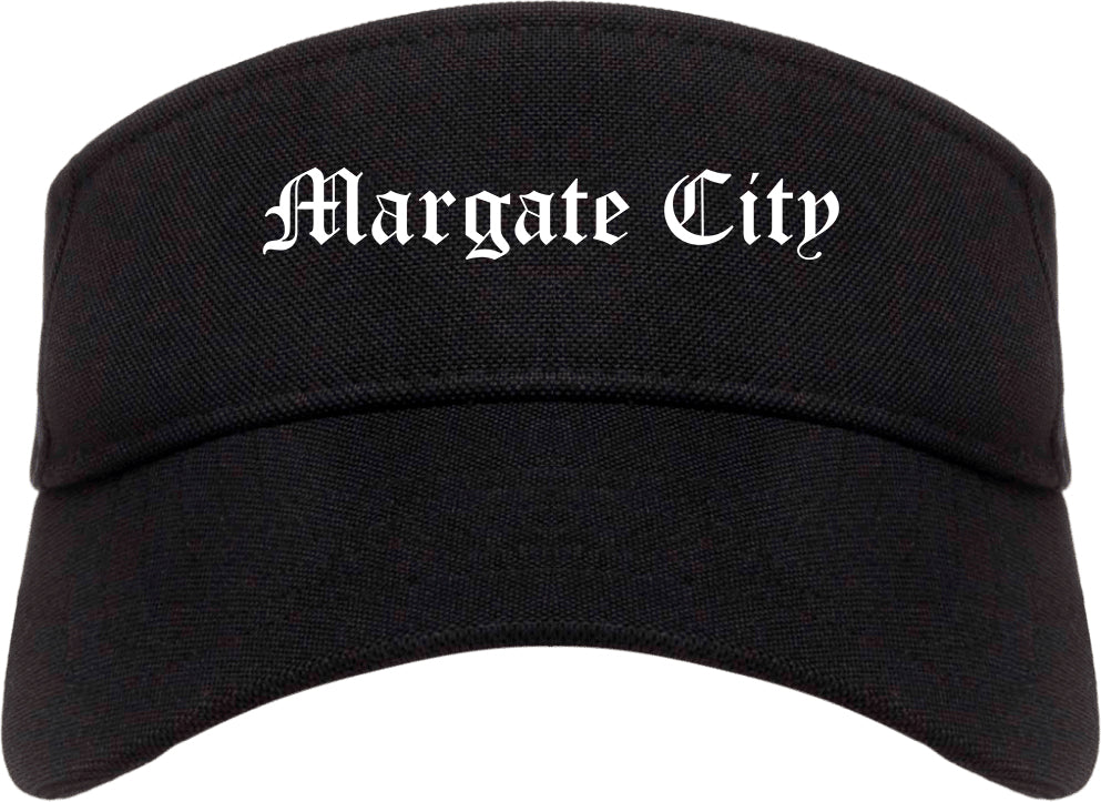 Margate City New Jersey NJ Old English Mens Visor Cap Hat – Urban Gear