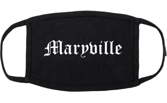 Maryville Tennessee TN Old English Cotton Face Mask Black