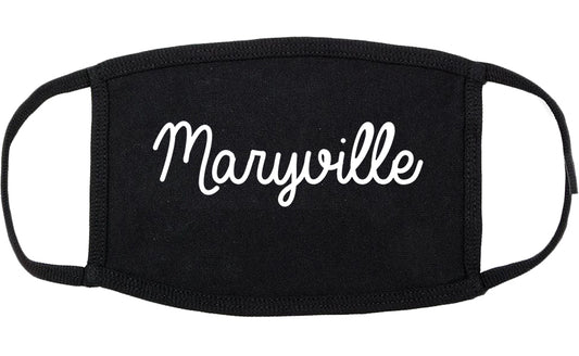 Maryville Tennessee TN Script Cotton Face Mask Black