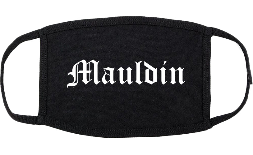 Mauldin South Carolina SC Old English Cotton Face Mask Black
