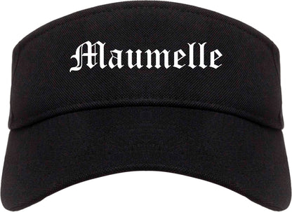 Maumelle Arkansas AR Old English Mens Visor Cap Hat Black