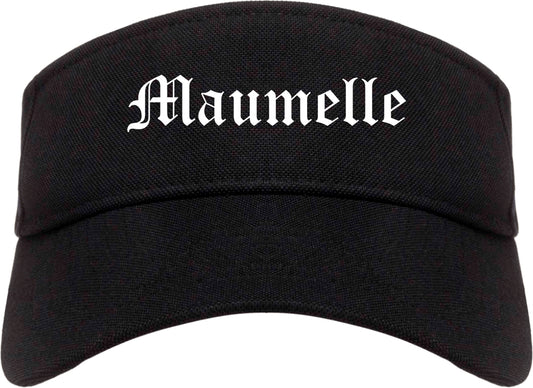Maumelle Arkansas AR Old English Mens Visor Cap Hat Black