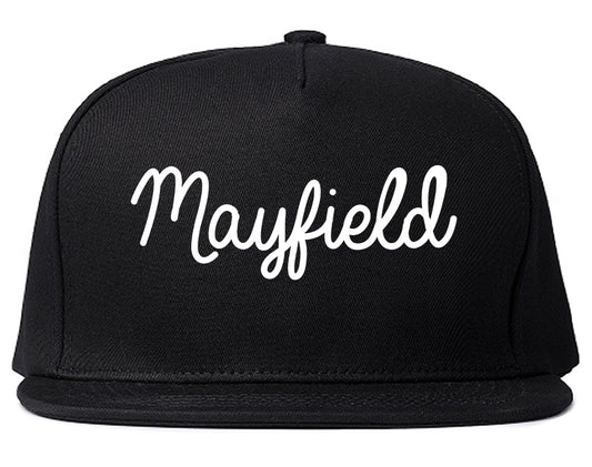 Mayfield Kentucky KY Script Mens Snapback Hat Black