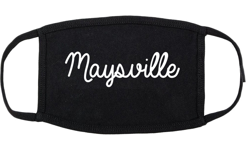 Maysville Kentucky KY Script Cotton Face Mask Black