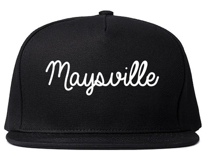 Maysville Kentucky KY Script Mens Snapback Hat Black