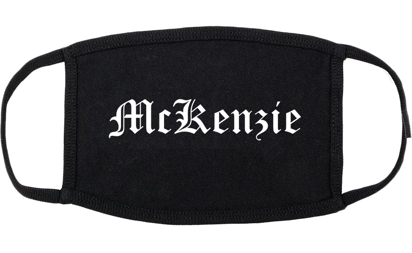 McKenzie Tennessee TN Old English Cotton Face Mask Black