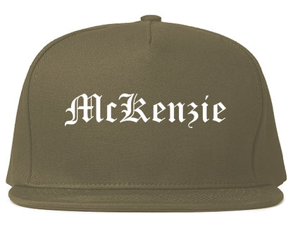 McKenzie Tennessee TN Old English Mens Snapback Hat Grey