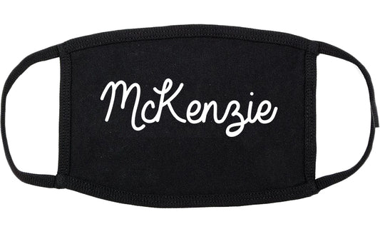 McKenzie Tennessee TN Script Cotton Face Mask Black