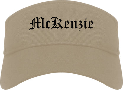 McKenzie Tennessee TN Old English Mens Visor Cap Hat Khaki