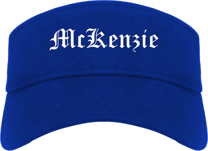 McKenzie Tennessee TN Old English Mens Visor Cap Hat Royal Blue