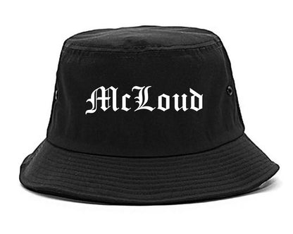 McLoud Oklahoma OK Old English Mens Bucket Hat Black