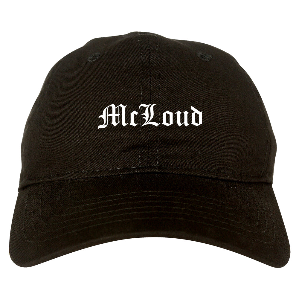 McLoud Oklahoma OK Old English Mens Dad Hat Baseball Cap Black