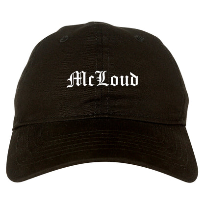 McLoud Oklahoma OK Old English Mens Dad Hat Baseball Cap Black