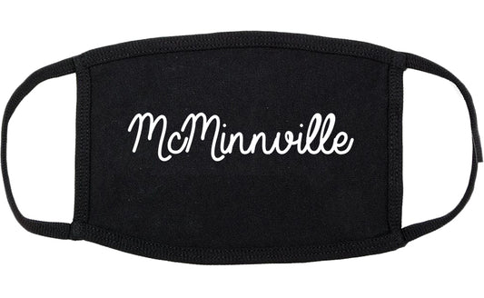 McMinnville Tennessee TN Script Cotton Face Mask Black