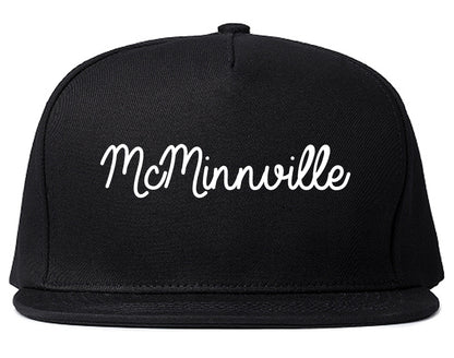 McMinnville Tennessee TN Script Mens Snapback Hat Black