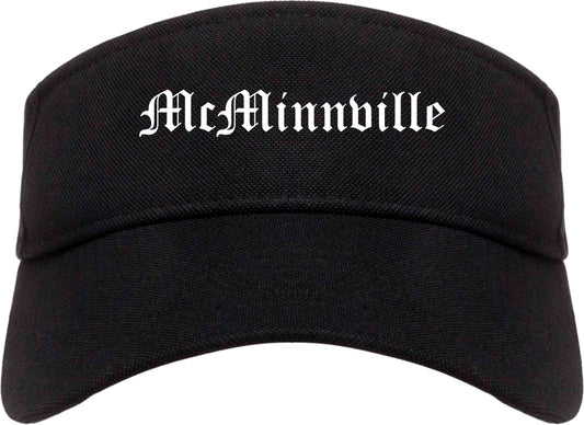 McMinnville Tennessee TN Old English Mens Visor Cap Hat Black