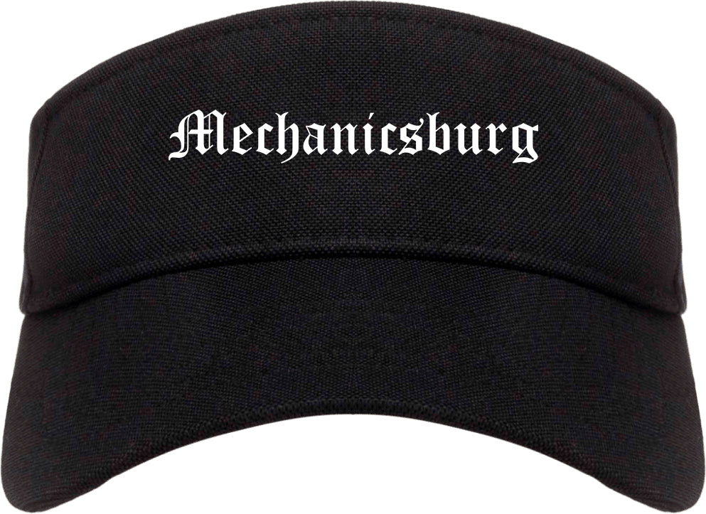 Mechanicsburg Pennsylvania PA Old English Mens Visor Cap Hat Black