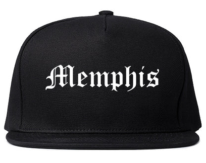 Memphis Tennessee TN Old English Mens Snapback Hat Black