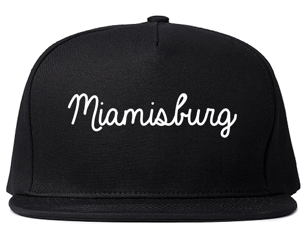 Miamisburg Ohio OH Script Mens Snapback Hat Black