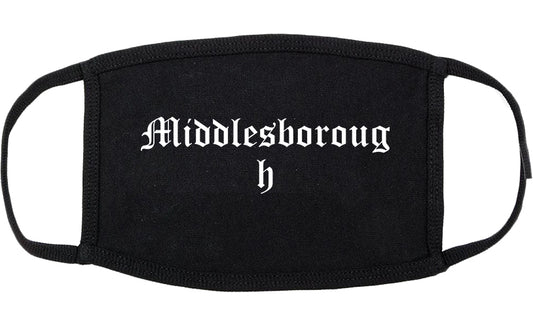 Middlesborough Kentucky KY Old English Cotton Face Mask Black