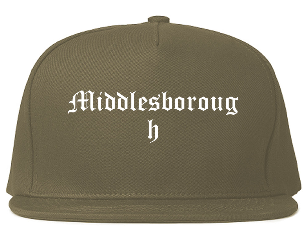 Middlesborough Kentucky KY Old English Mens Snapback Hat Grey
