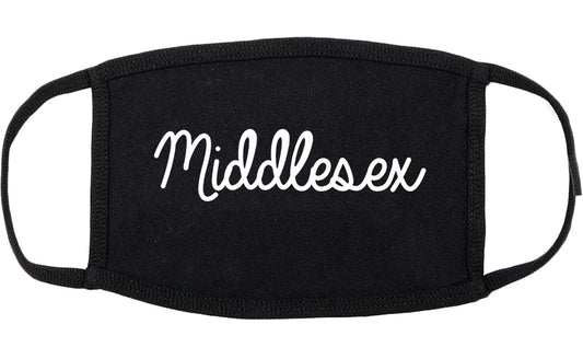 Middlesex New Jersey NJ Script Cotton Face Mask Black