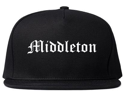 Middleton Idaho ID Old English Mens Snapback Hat Black