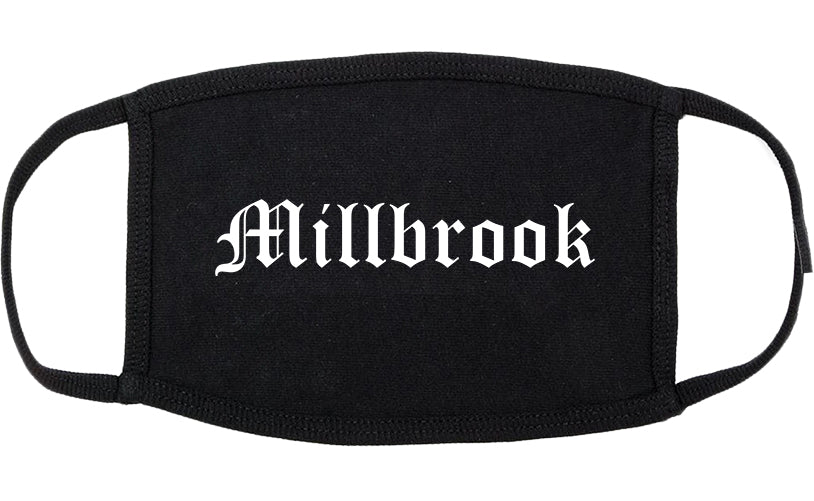 Millbrook Alabama AL Old English Cotton Face Mask Black
